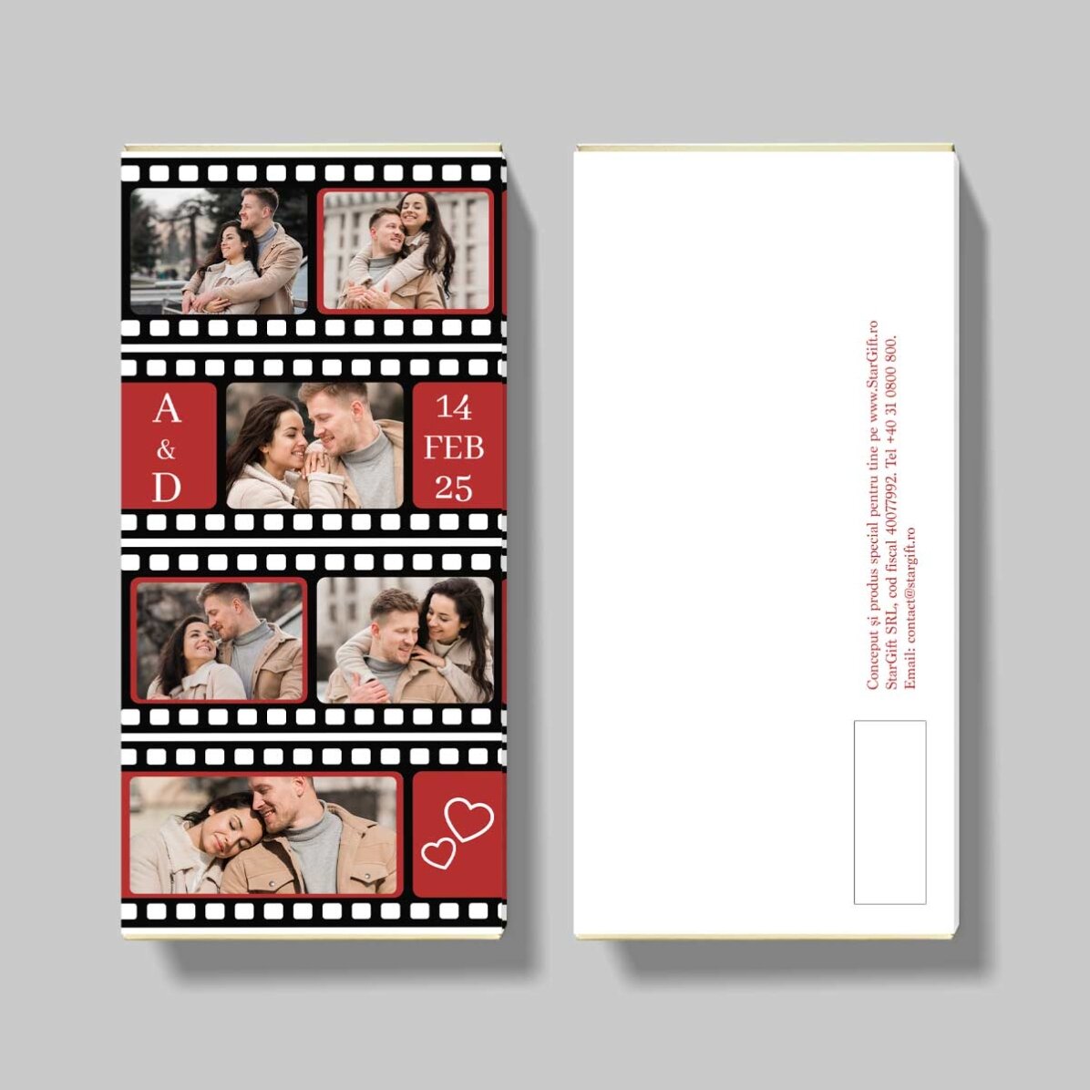 Spersonalizowana czekolada z 6 zdjęciami – Film