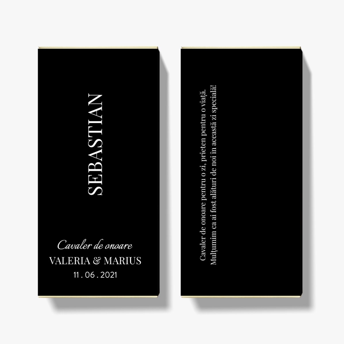 Personalised chocolate with text - Groomsmen