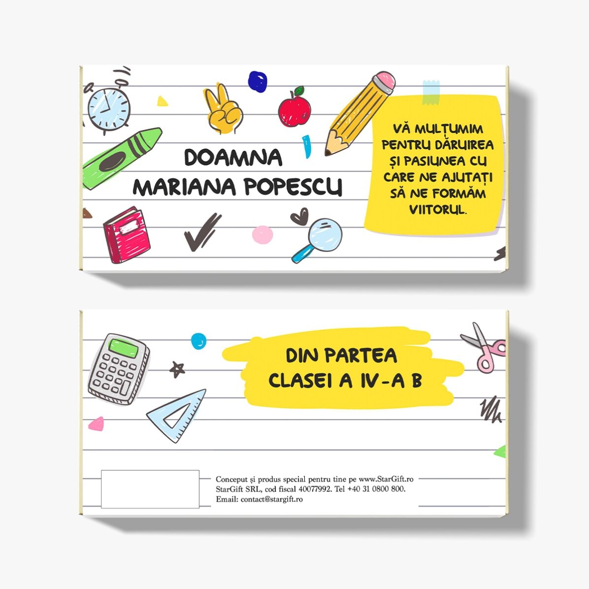Czekolada z indywidualnym napisem – Szkoła