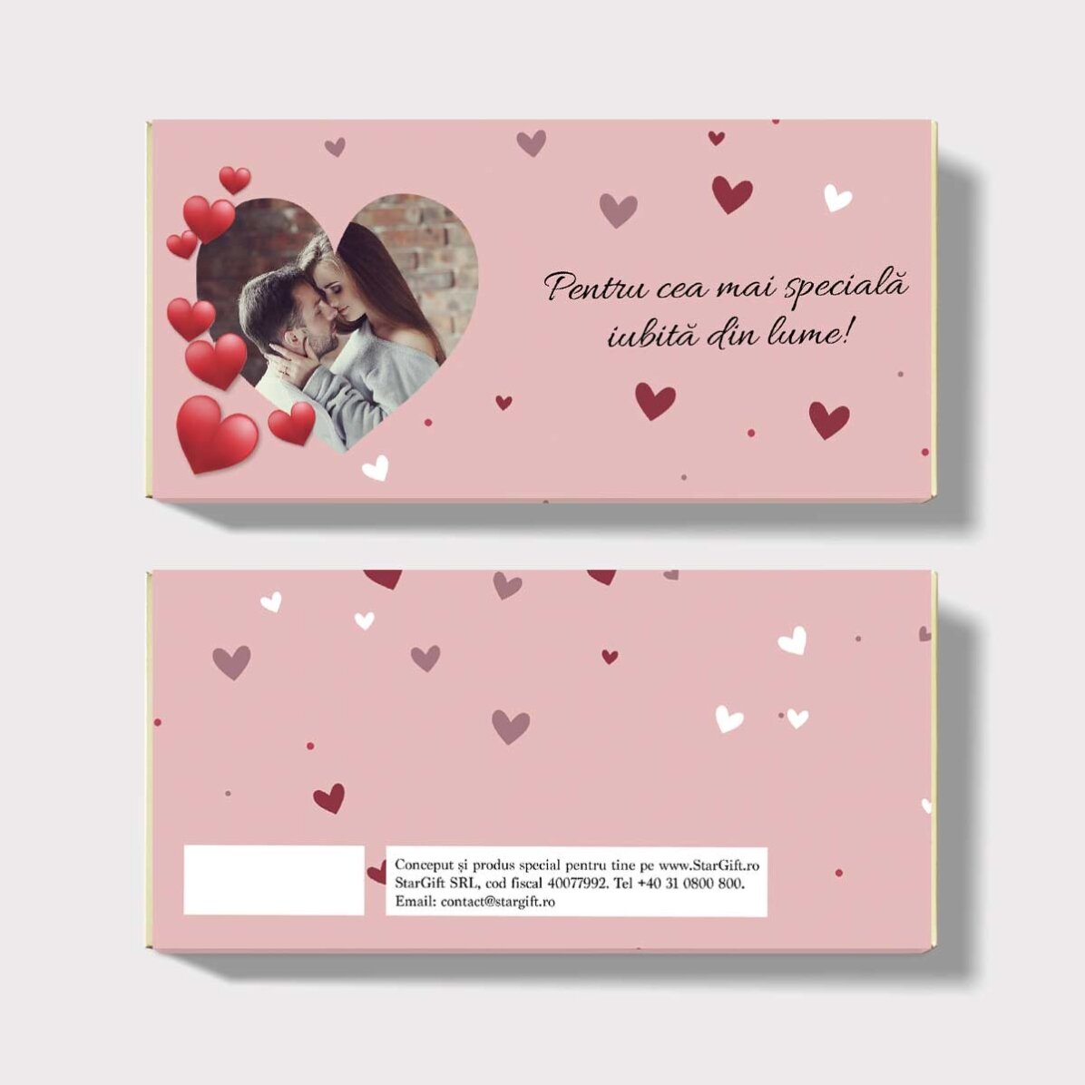 Czekoladki z indywidualnym napisem i zdjęciem – I love you!