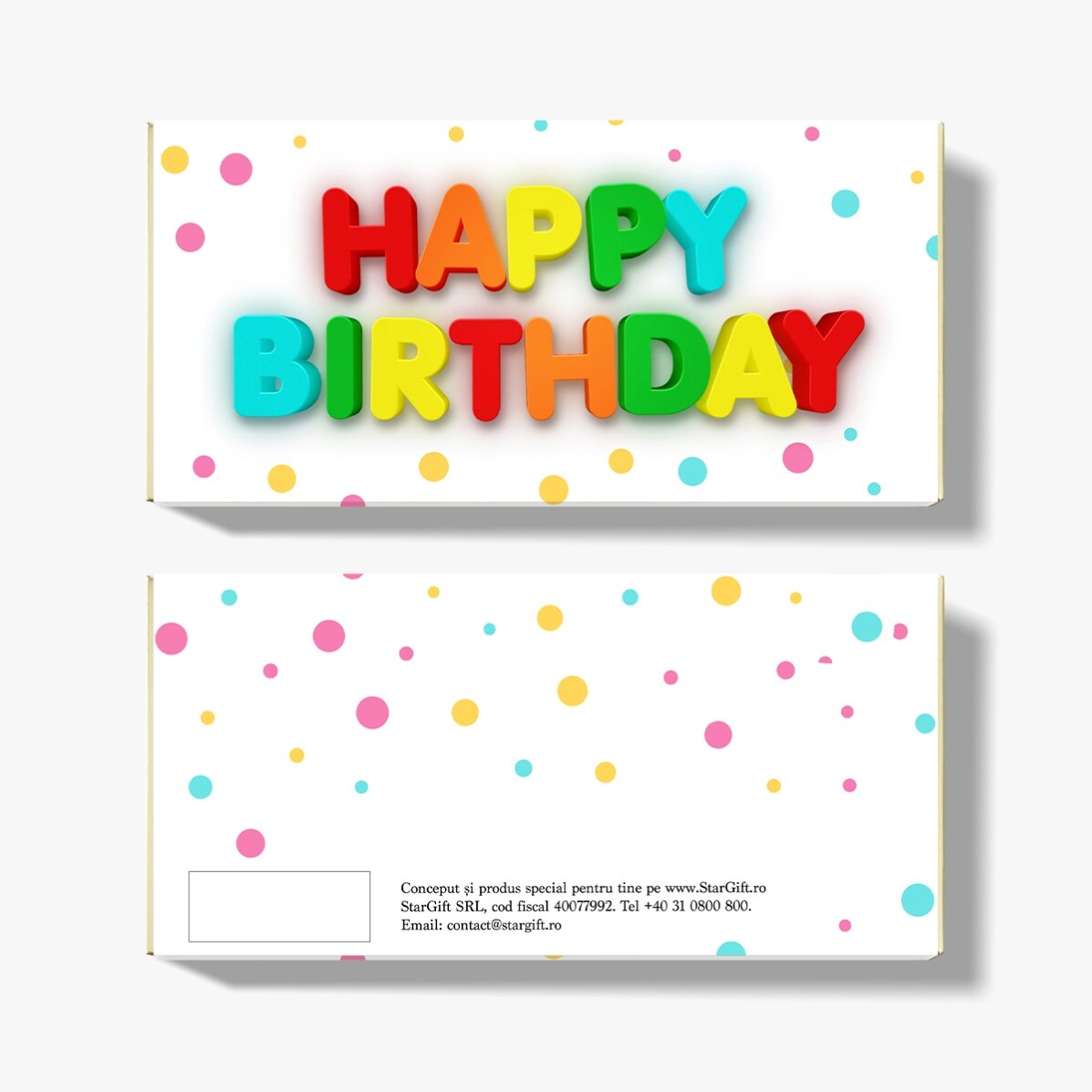 Personalised chocolate - Happy Birthday!