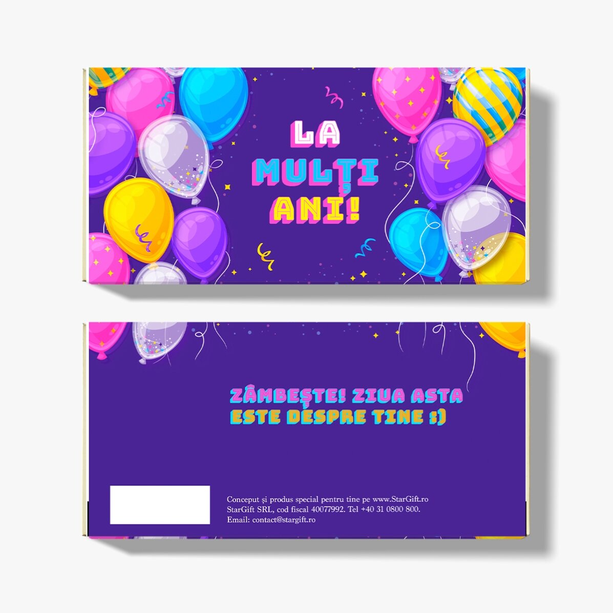 Personalised chocolate for birthdays