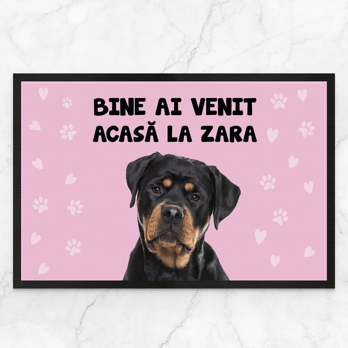 Personalised doormat with photo and text - Your pet