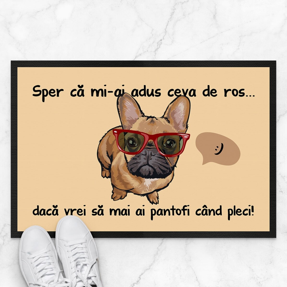 Spersonalizowana wycieraczka z napisem – Funny dog