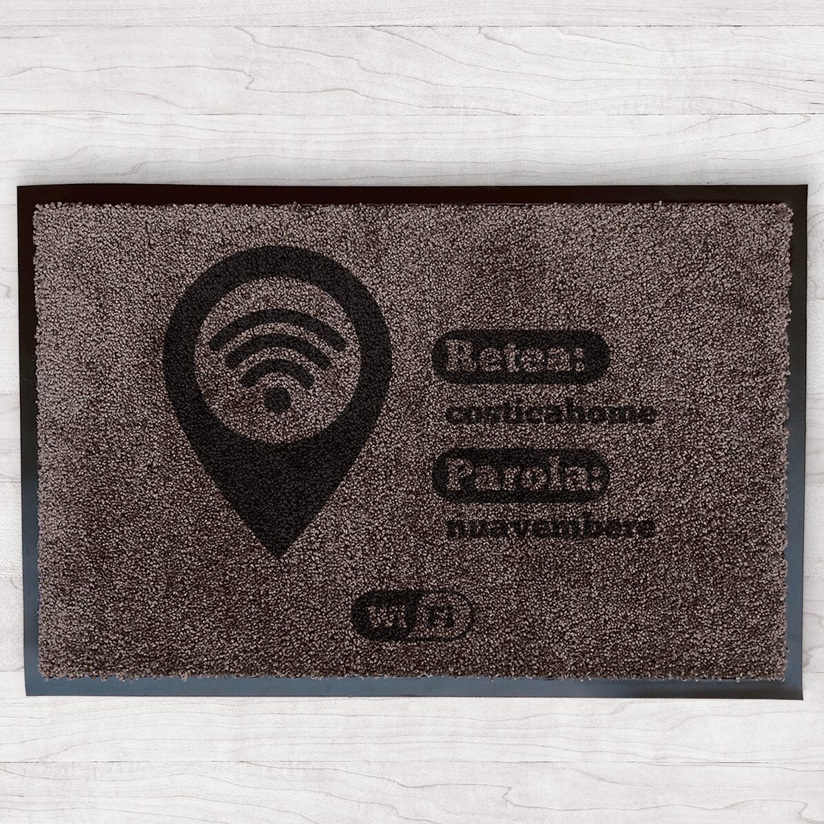Spersonalizowana wycieraczka do wnętrz – Strefa Wi-Fi