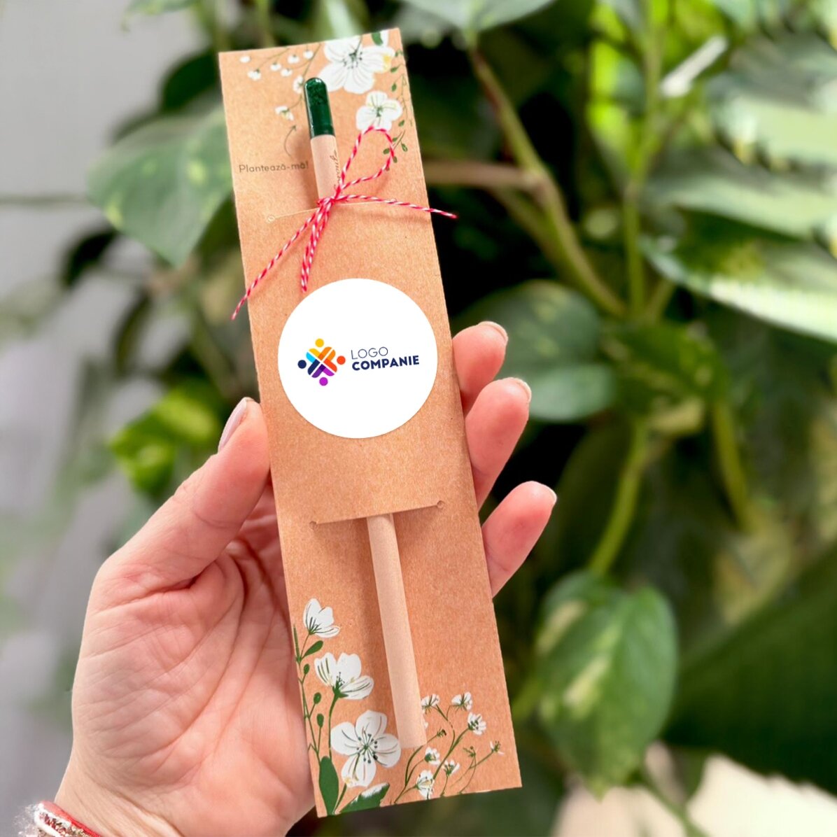 Personalised plantable pencil with logo