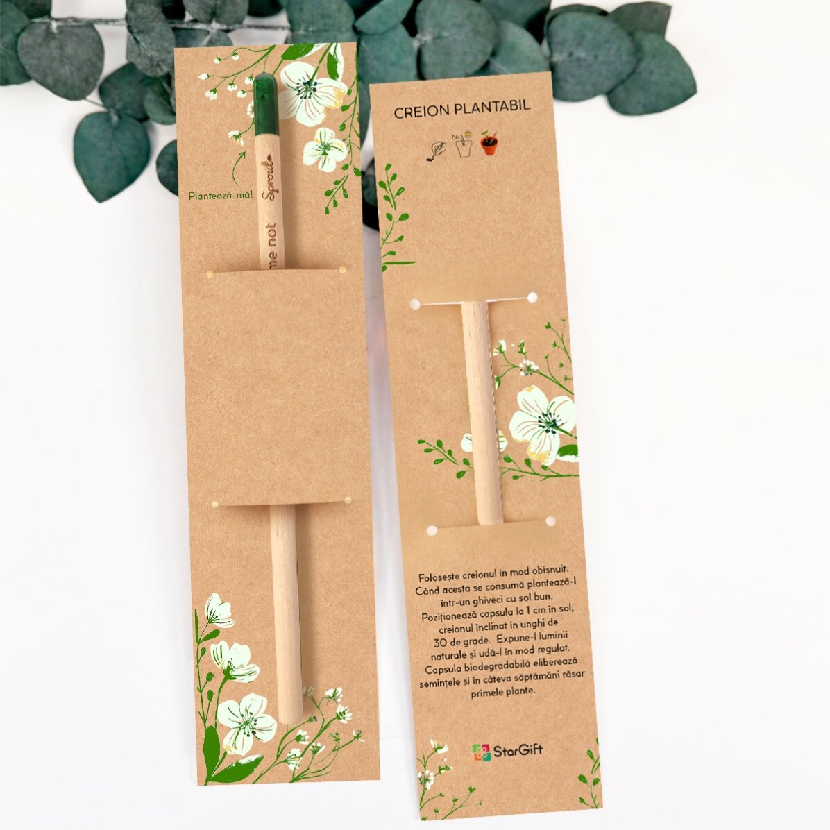 Personalised plantable pencil with a graduation message – Thank you