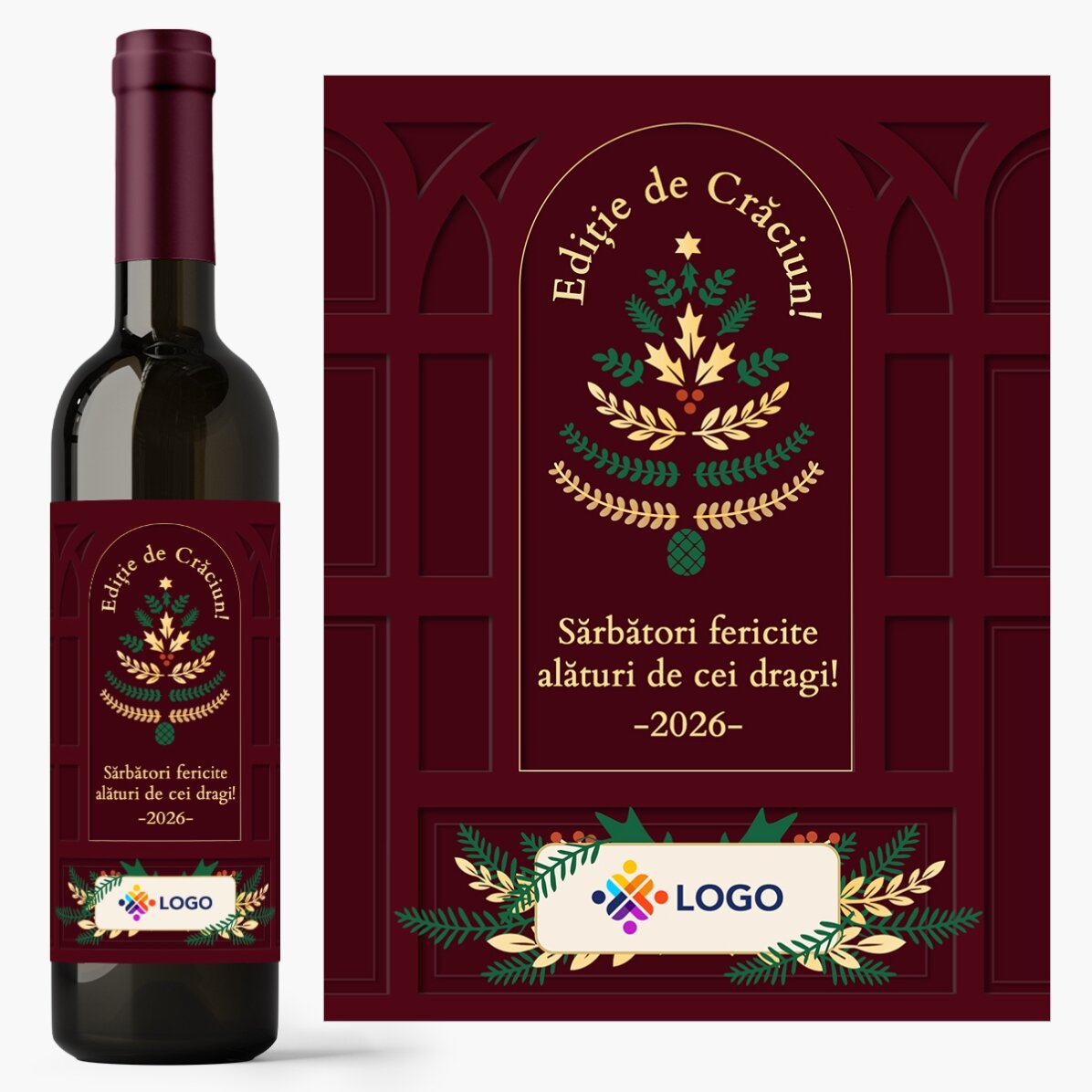 Pudełko upominkowe – edycja świąteczna z produktami spersonalizowanymi z logo i dedykacją