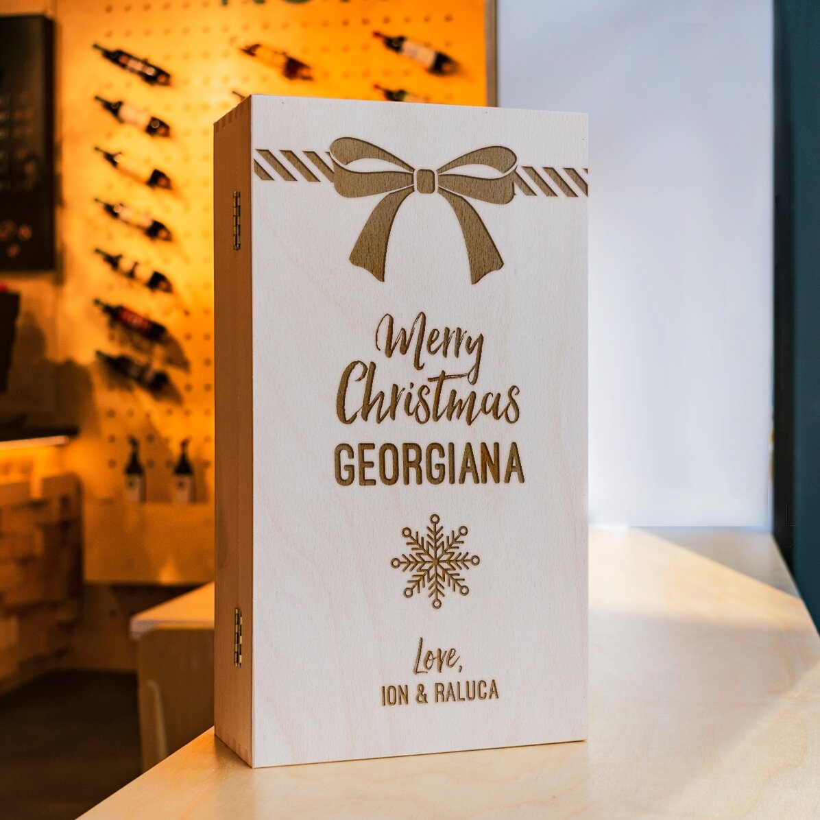 Personalised beer box for three bottles - Present