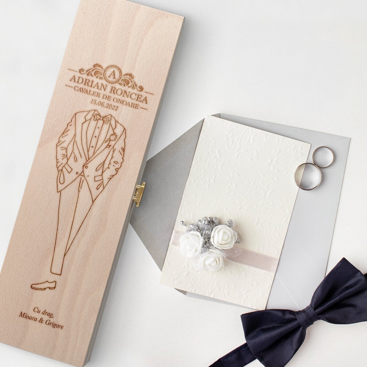 Personalised wine box with text - Best man