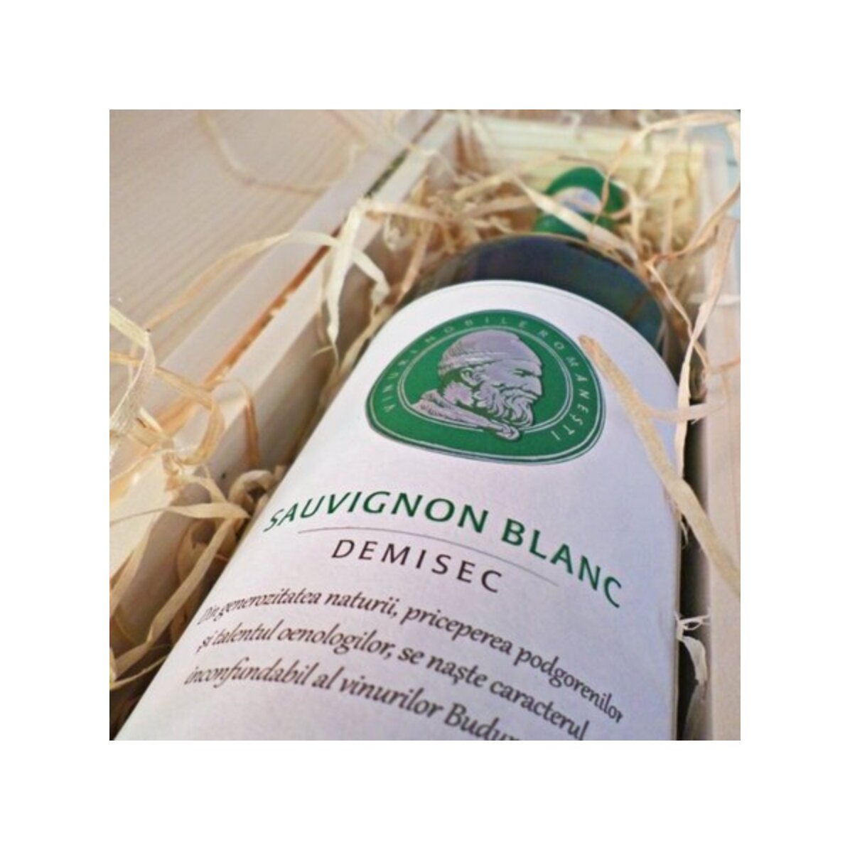 Spersonalizowane pudełko na wino z napisem – Życzenia świąteczne