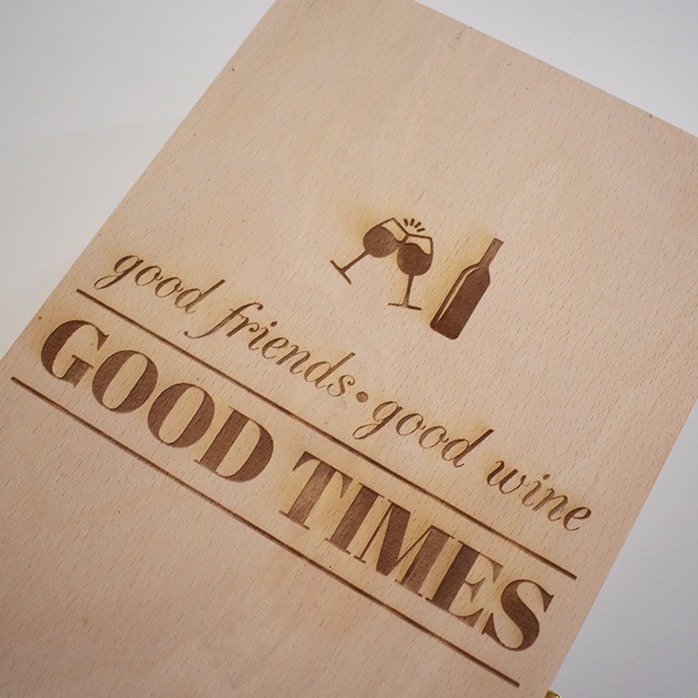 Spersonalizowane pudełko na wino na dwie butelki – Good Friends, Good Wine, Good Times