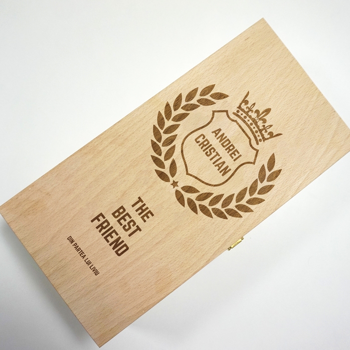 Personalised wine box for two bottles - The Best