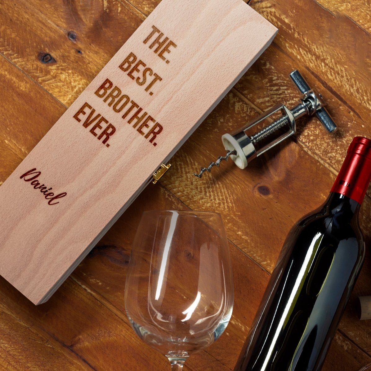 Personalised wine box - the best brother ever