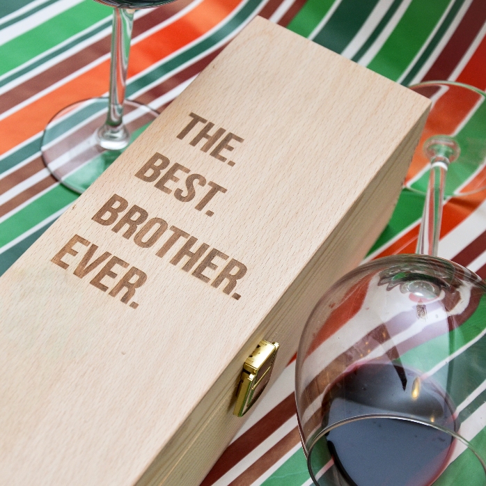 Personalised wine box - the best brother ever