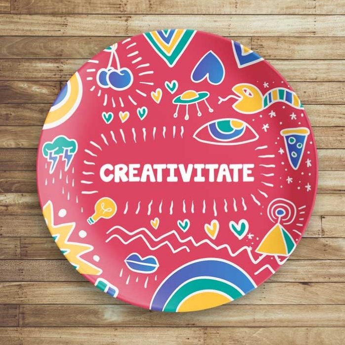 Personalised plate with text - creARTive
