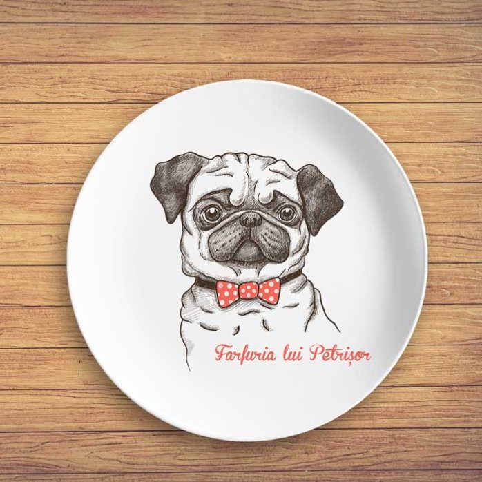 Spodek z indywidualnym napisem – Pug life