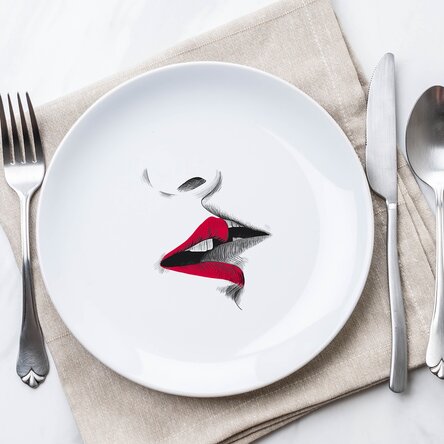 Personalised Lips Plate