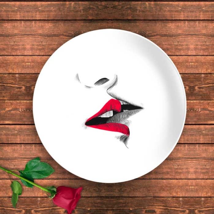 Personalised Lips Plate