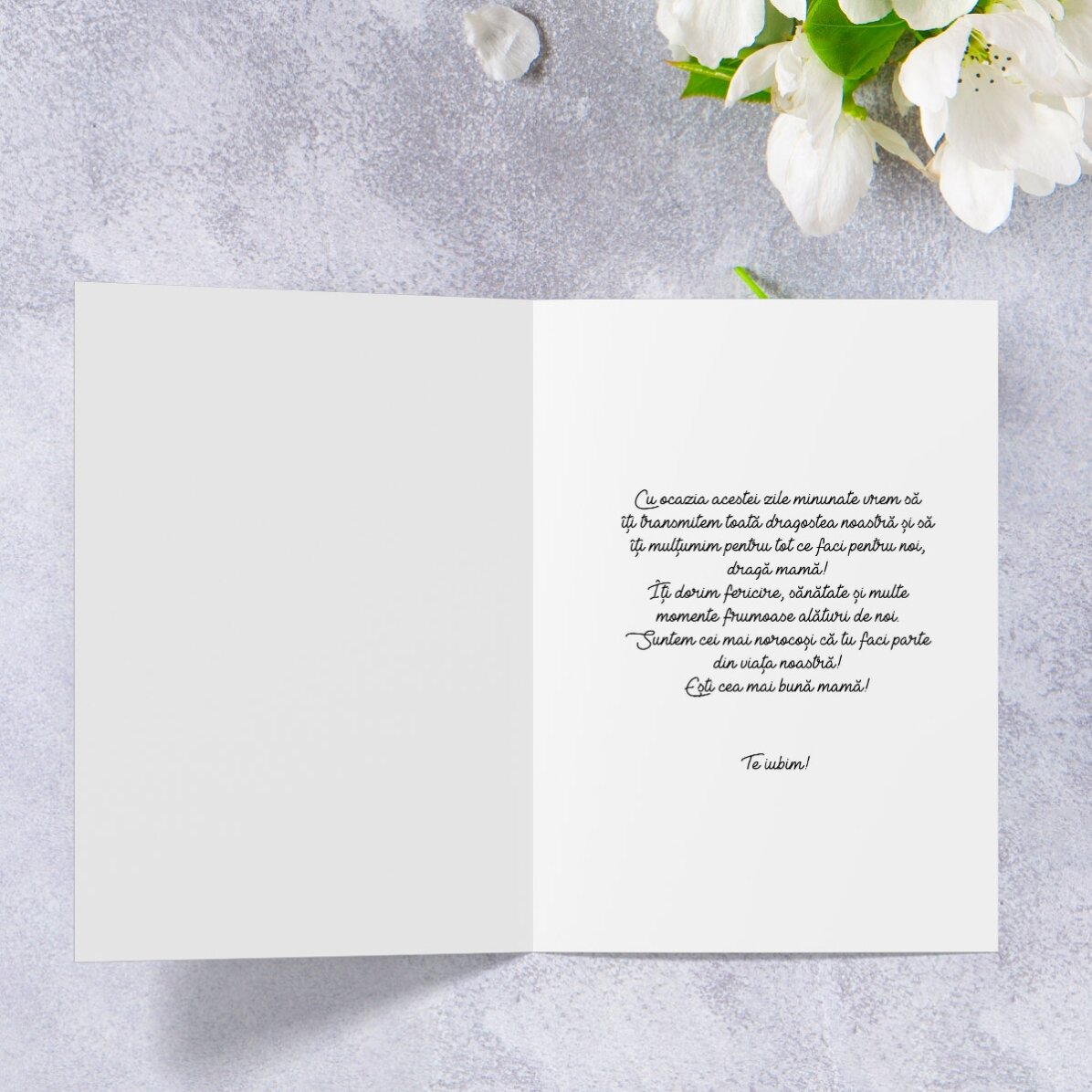 Personalised card with a photo and message - Happy birthday wish