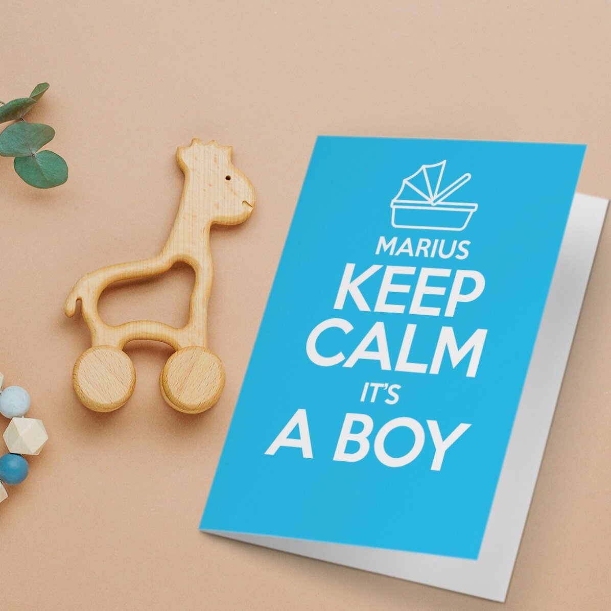Spersonalizowana kartka z życzeniami – KEEP CALM IT