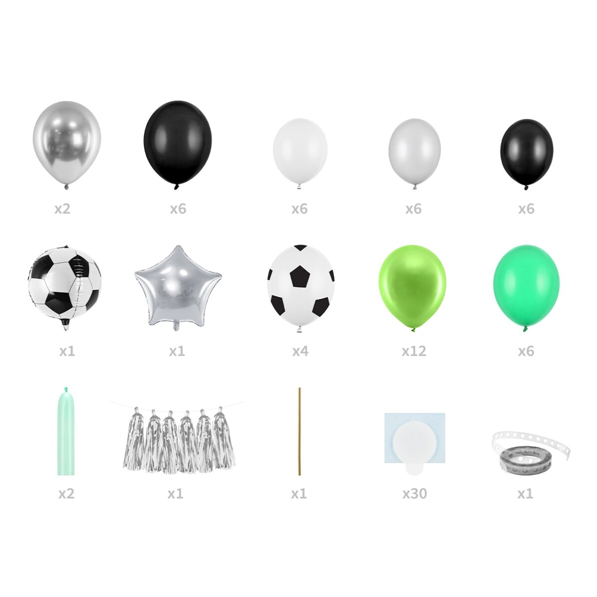 Girlanda z balonów – Piłka nożna