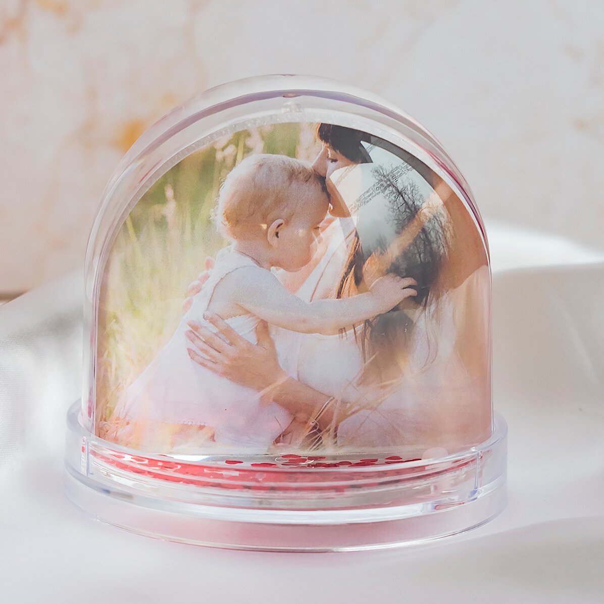 Spersonalizowana kula biurkowa ze zdjęciem i napisem – Najlepsza mama