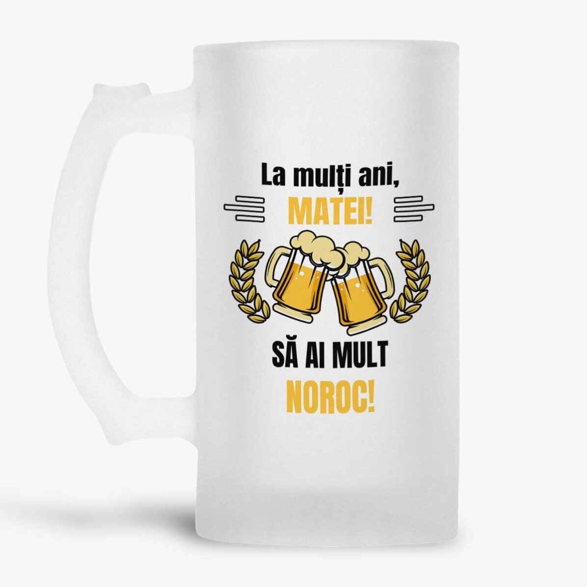 Spersonalizowany kufel do piwa z napisem – Cheers and Beers