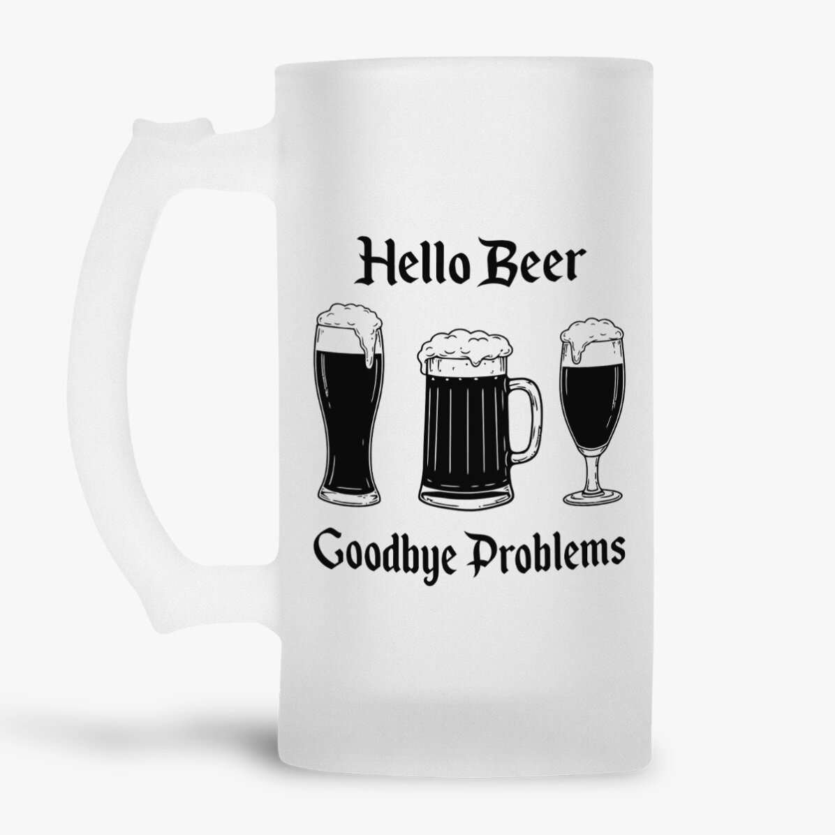 Spersonalizowany kufel do piwa z napisem – Hello Beer