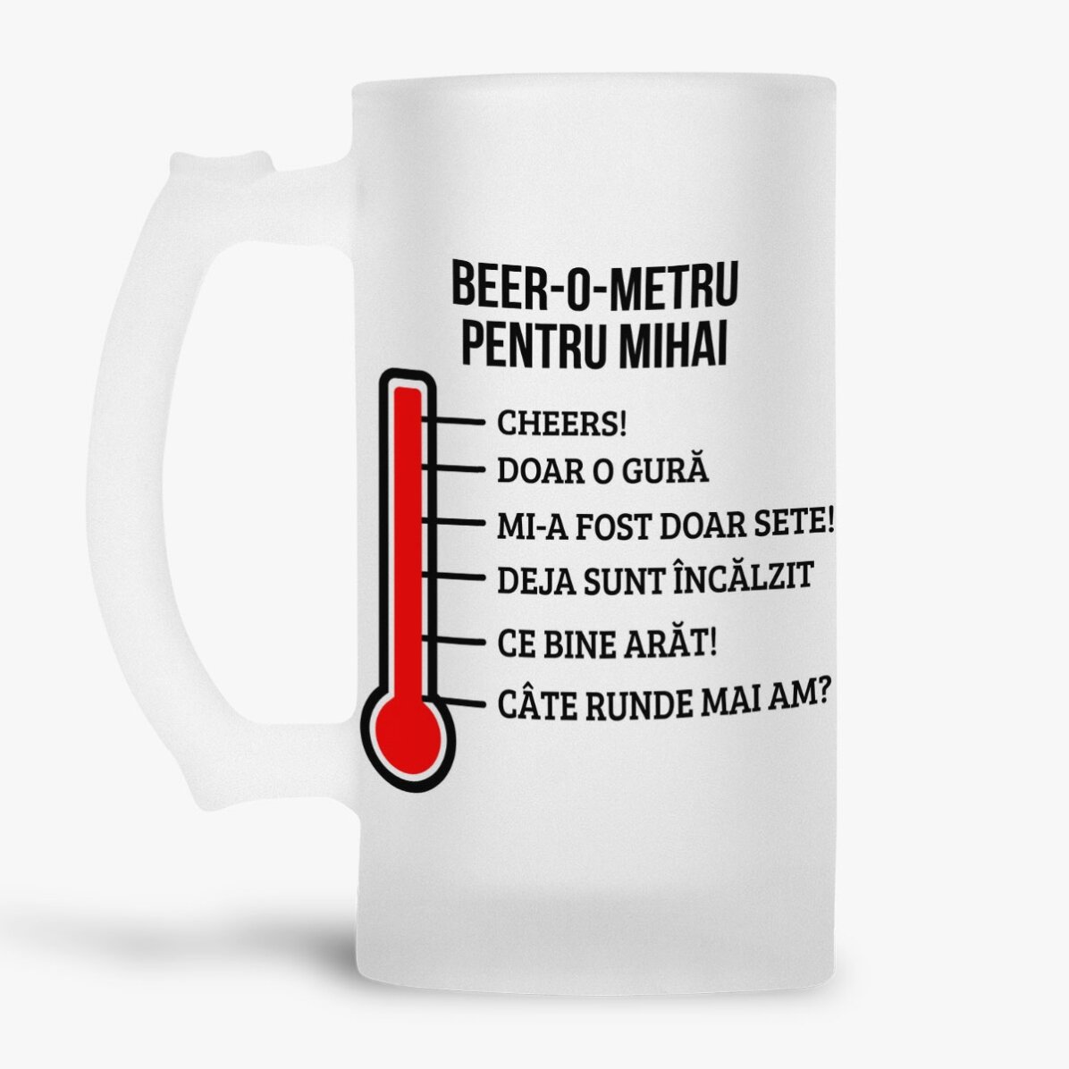 Kufel do piwa z indywidualnym napisem – Beer-o-meter