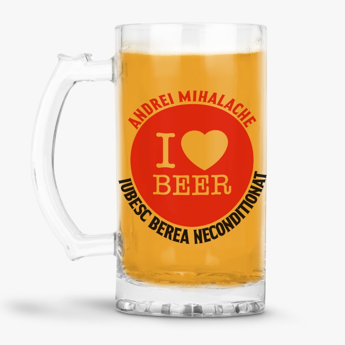 Kufel do piwa z indywidualnym napisem – „I love beer”