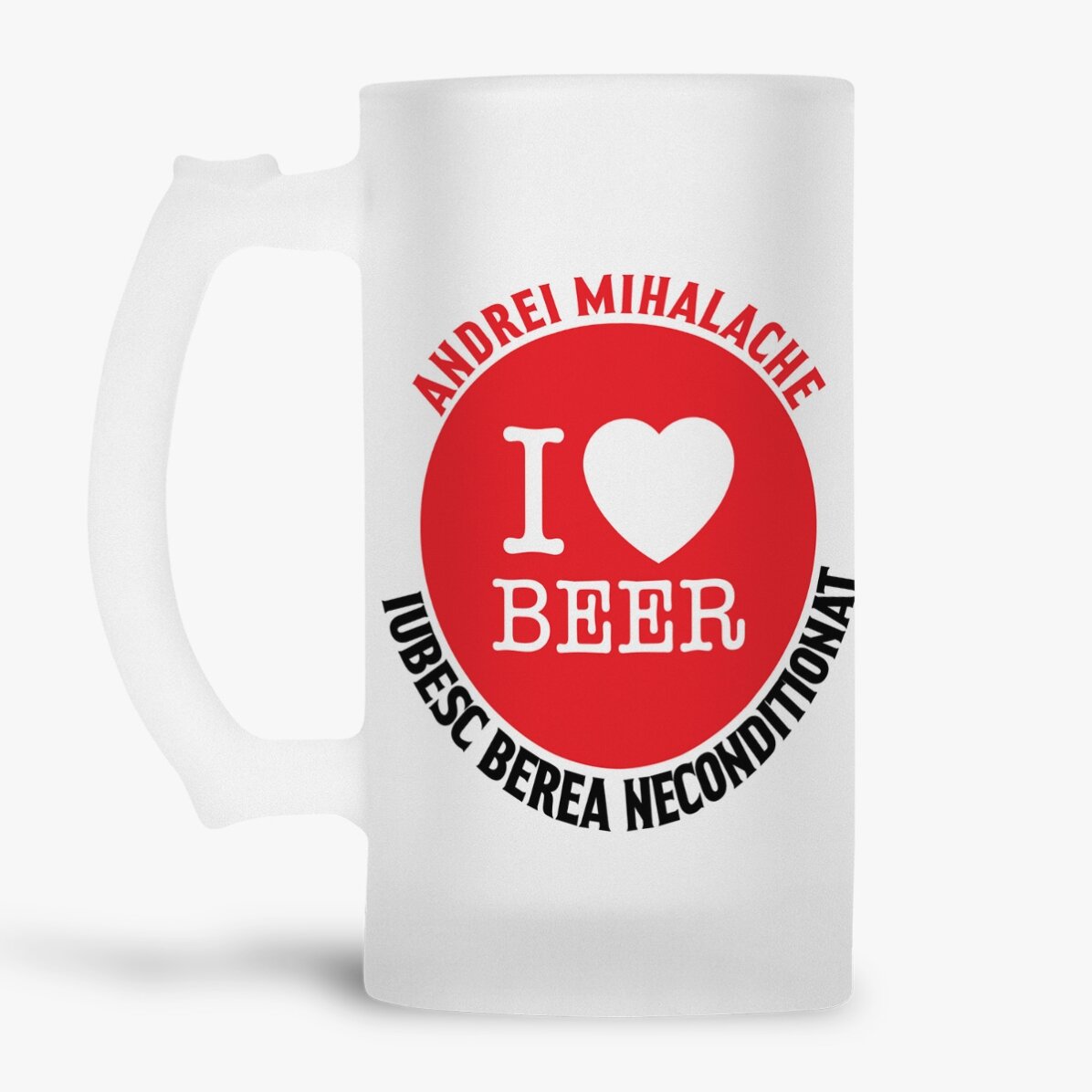Kufel do piwa z indywidualnym napisem – „I love beer”