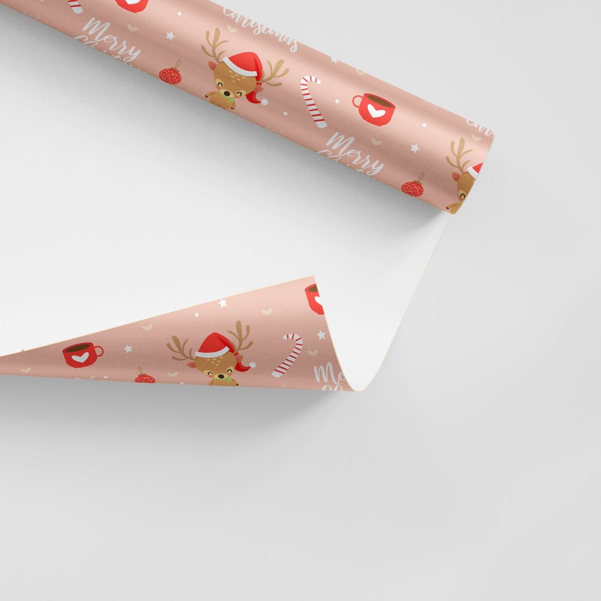 Papier do pakowania prezentów z indywidualnym napisem w ramce – Sweet Christmas