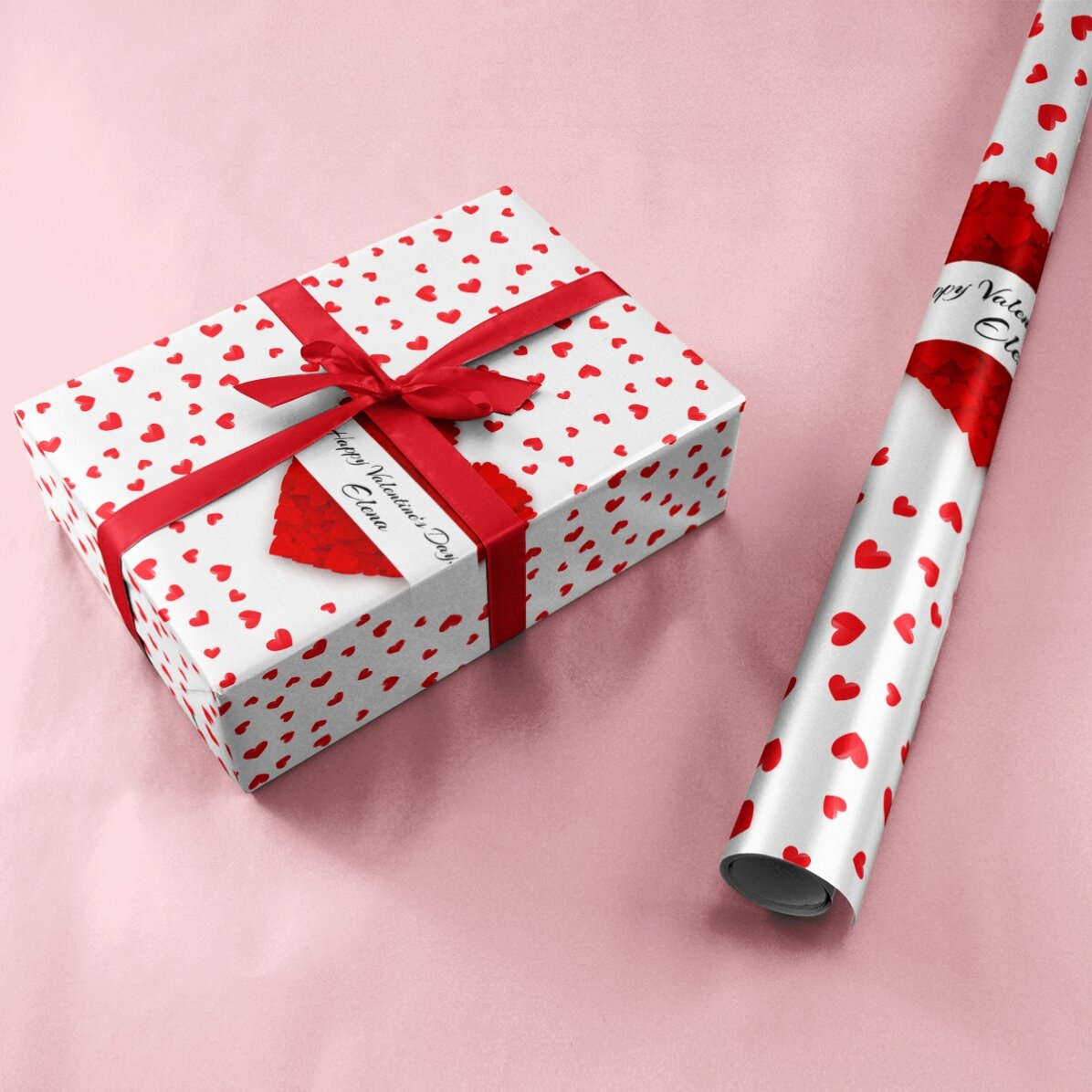 Personalised gift wrapping paper - Love is in the air