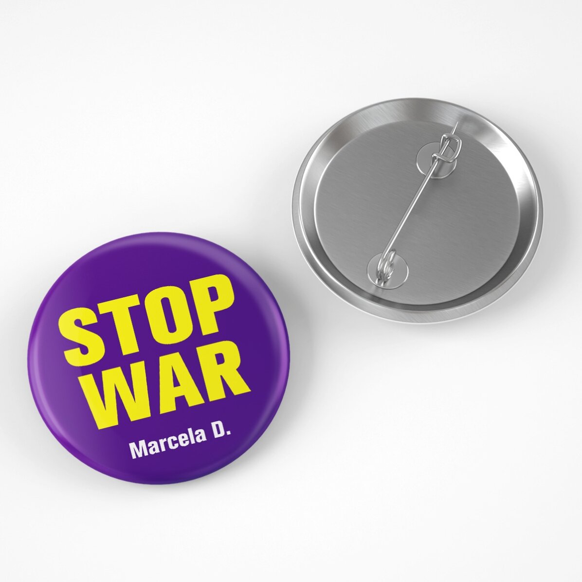 Spersonalizowana plakietka z imieniem – STOP WAR