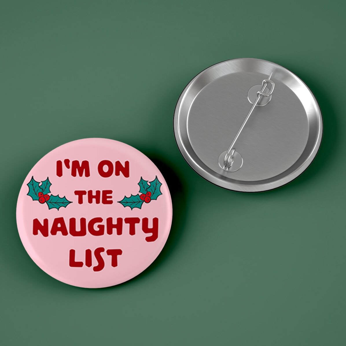 Spersonalizowana plakietka z napisem – Naughty List