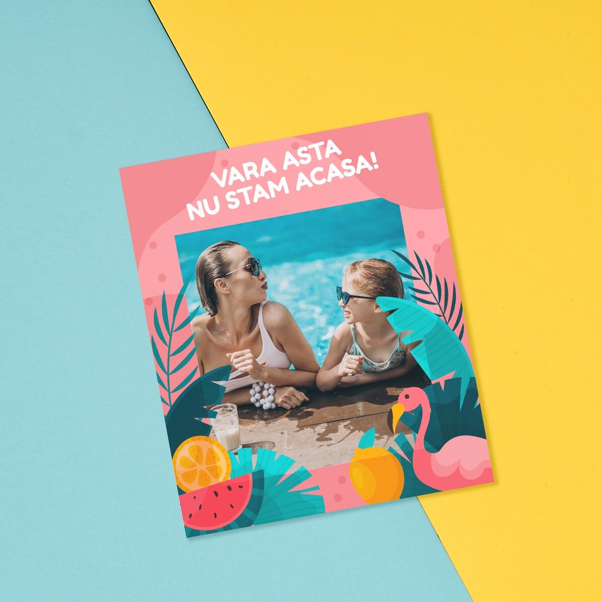 Magnes 10 x 12 cm z własnym zdjęciem i napisem – Letnia zabawa