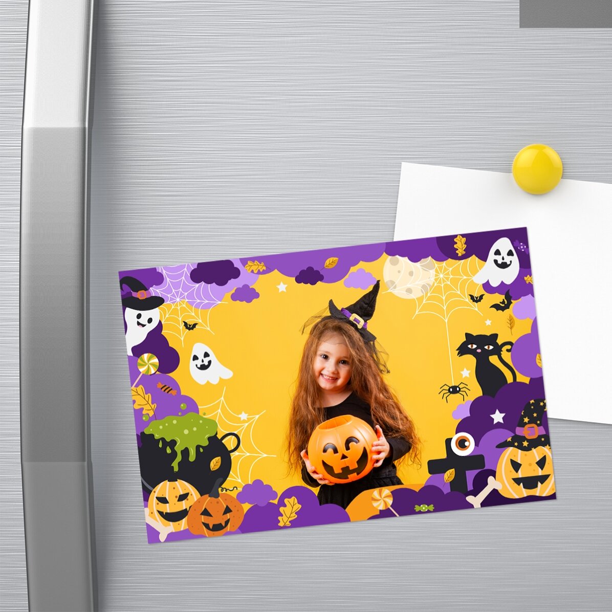 Magnes 15 x 10 cm z własnym zdjęciem – Halloween