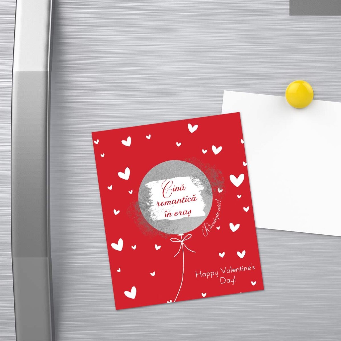 Reusable magnet 10x12 cm personalised with text - Love