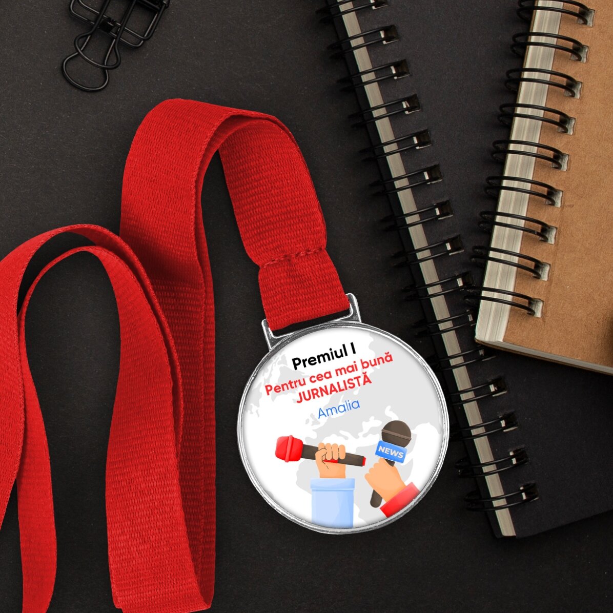 Spersonalizowany medal z napisem – Dziennikarz
