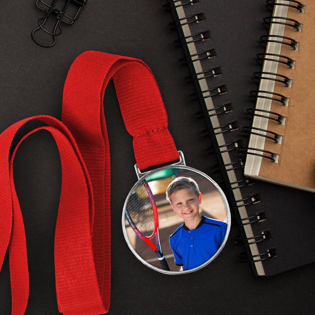 Personalised medal with a photo