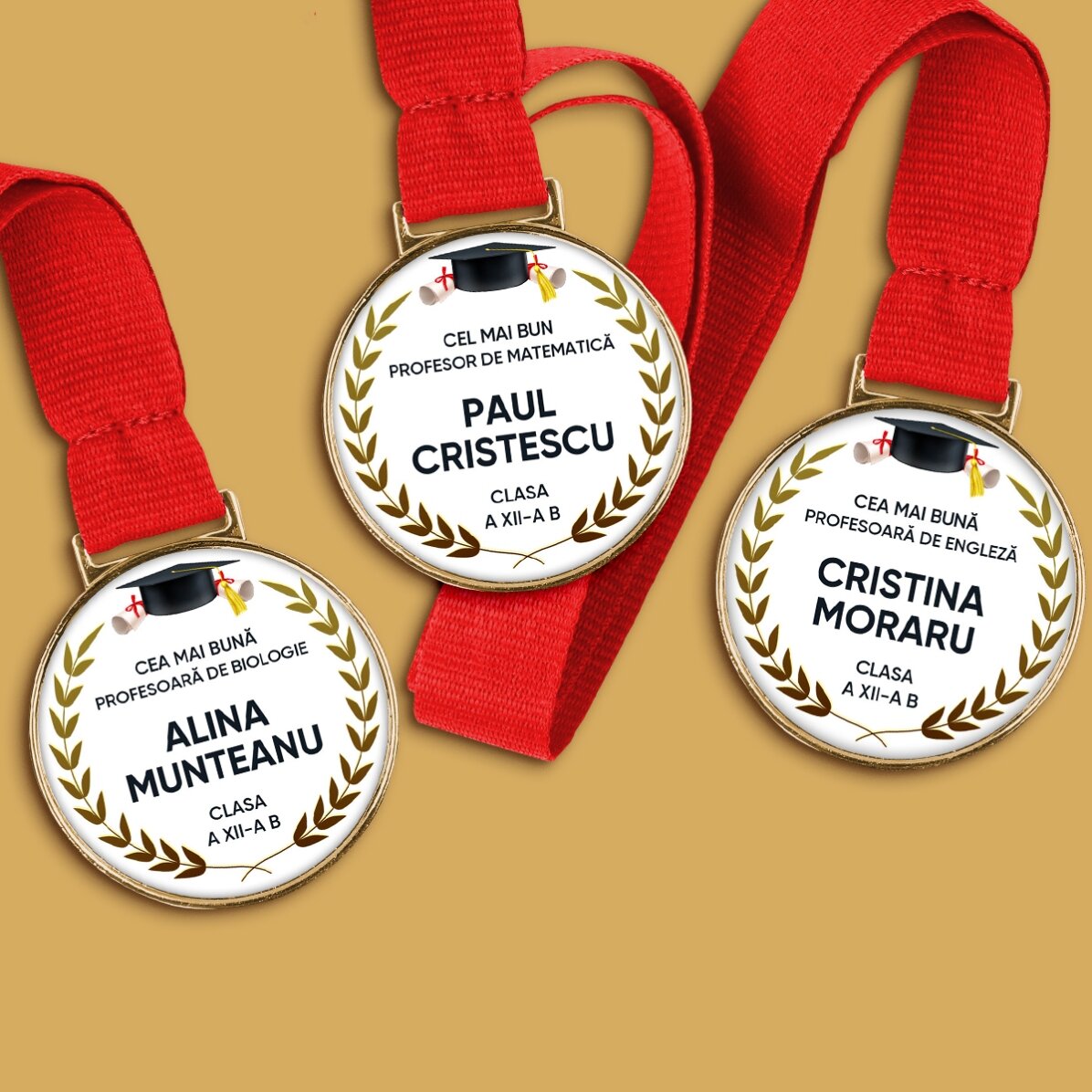 Spersonalizowany medal z napisem – Gratulacje z okazji ukończenia studiów