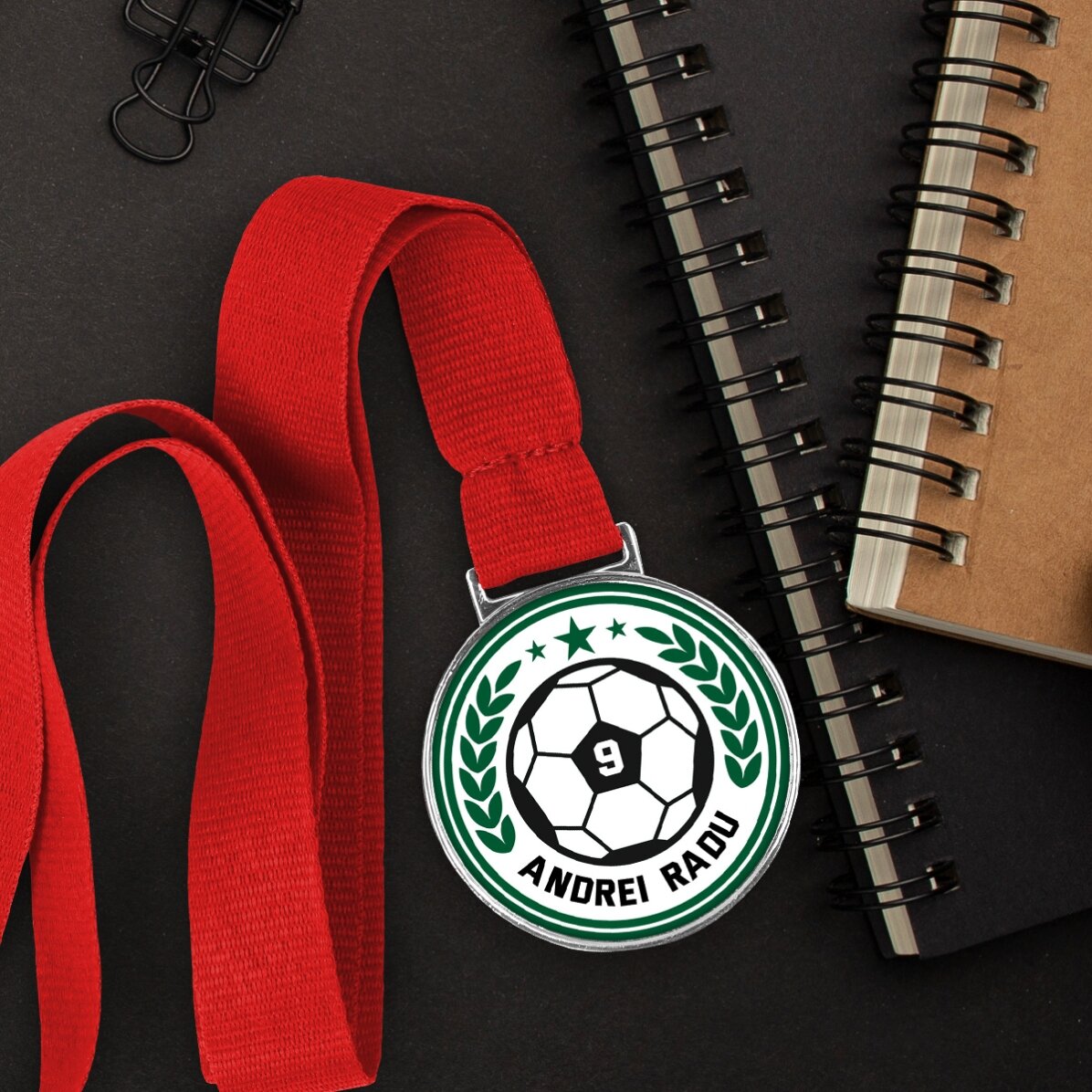 Spersonalizowany medal z napisem – Piłka nożna