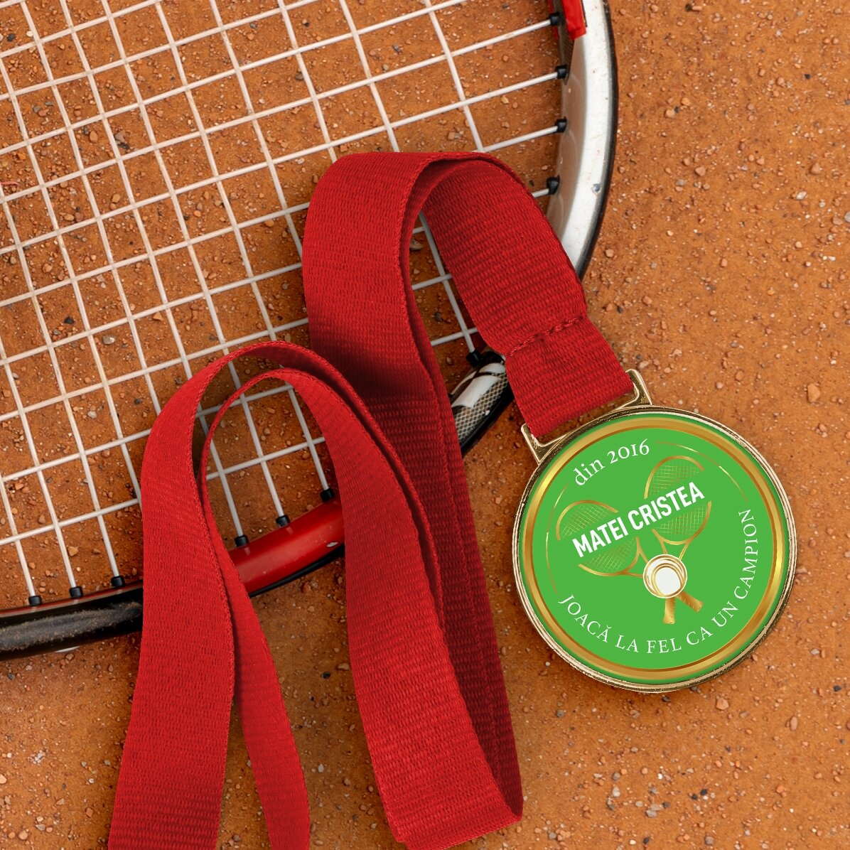 Spersonalizowany medal z napisem – Tenis