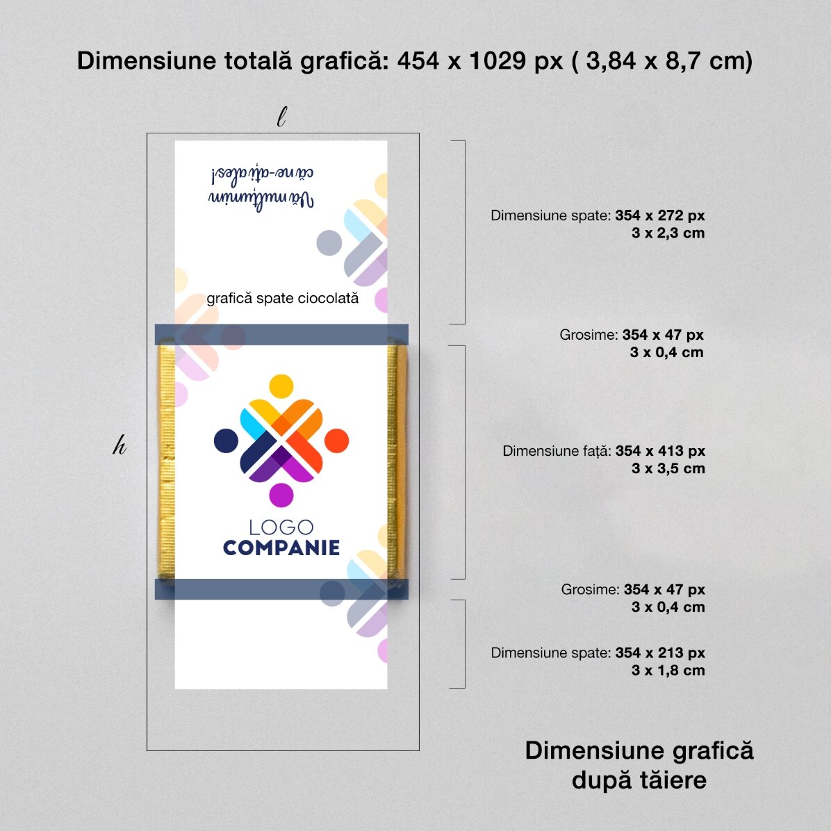 Mini czekoladka z indywidualnym nadrukiem według Twojego projektu