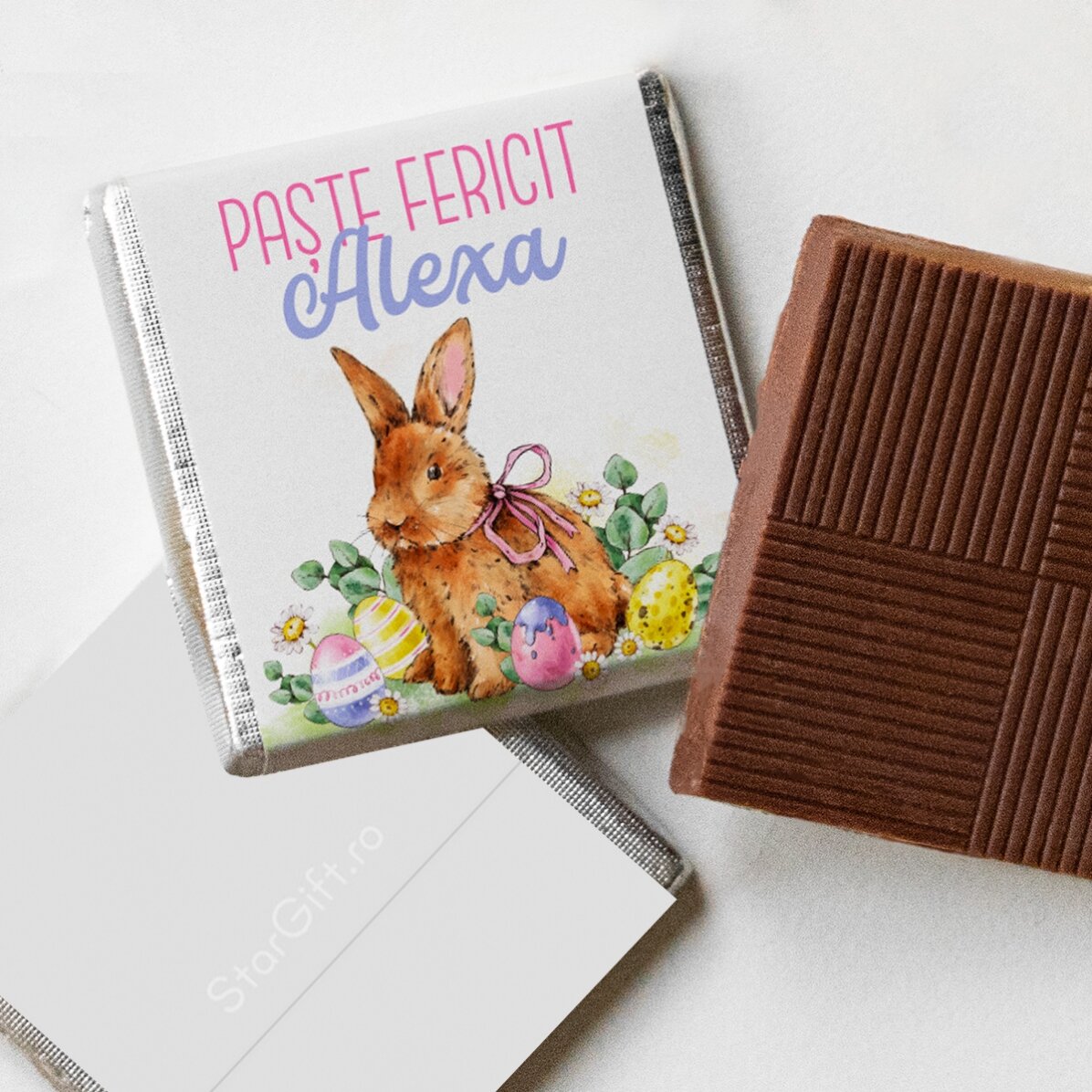 Mini czekoladka z indywidualnym napisem – Bunny