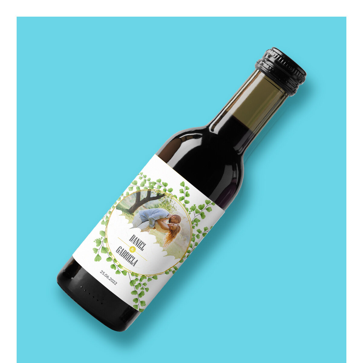 Personalizowane mini butelki wina