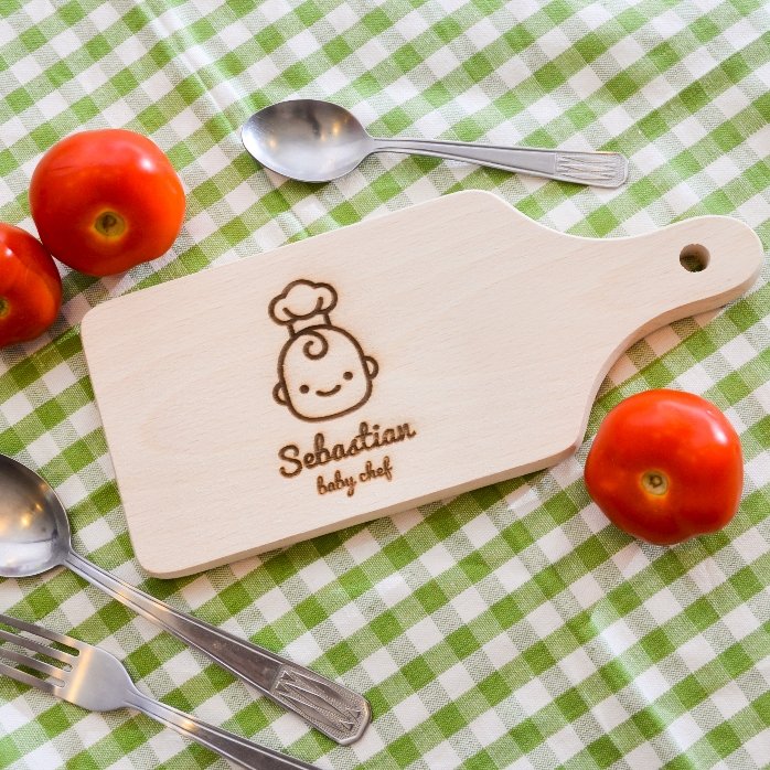 Mini deska do krojenia z personalizacją – Baby Chef