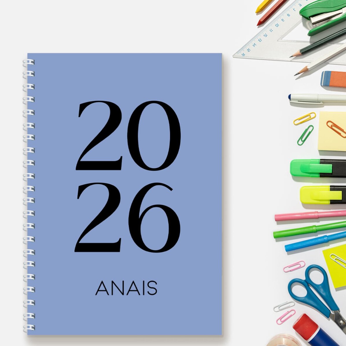 Personalised notebook with text - Daily Diary