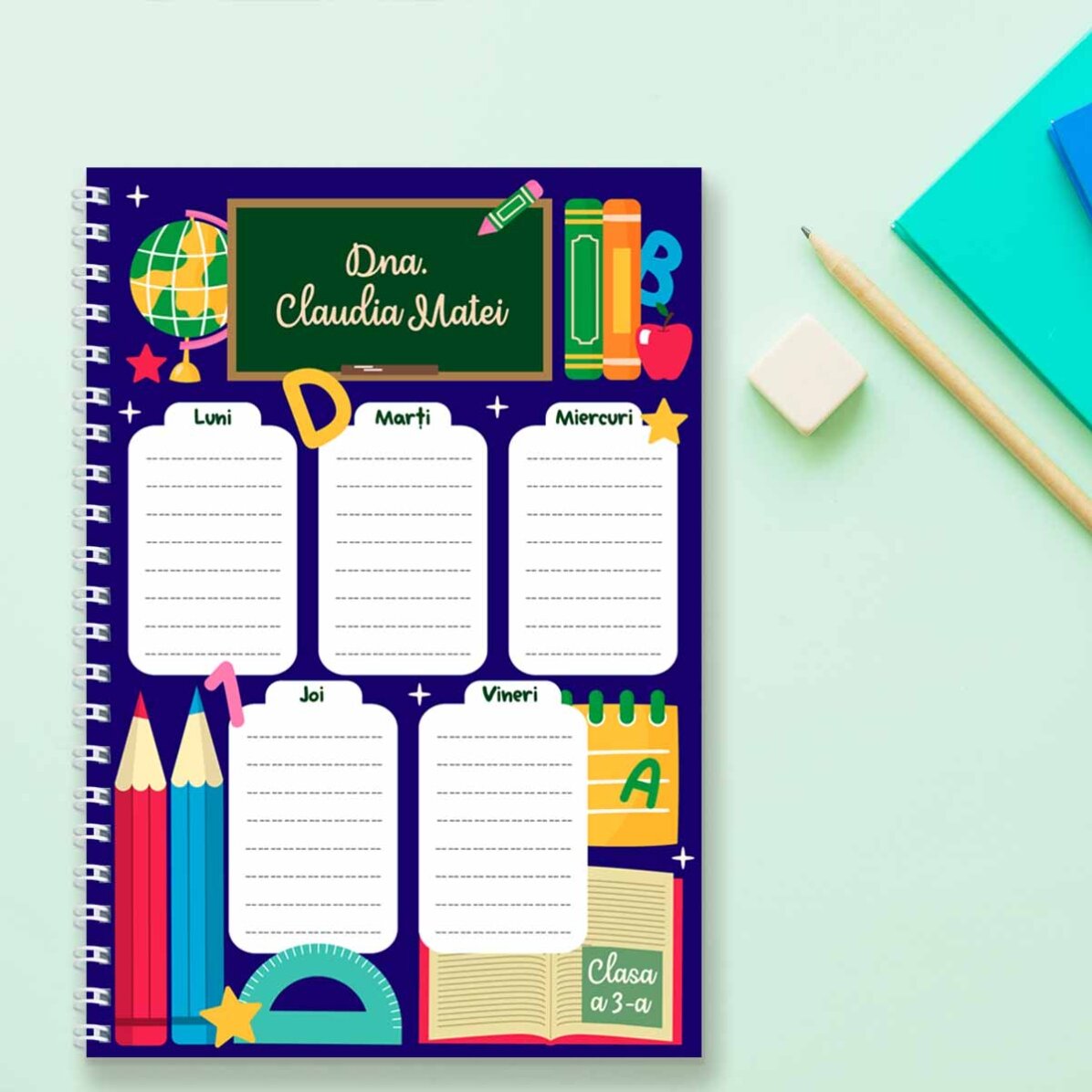 Personalised notebook with text - Teacher